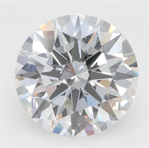Picture of Lab Grown Diamond 3.96 Carats, Round with Excellent Cut, D Color, VVS1 Clarity and Certified by GIA