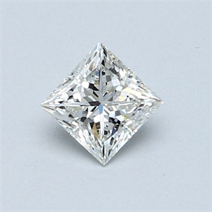 Picture of Natural Diamond 0.50 Carats, Princess with  Cut, H Color, VVS2 Clarity and Certified by GIA