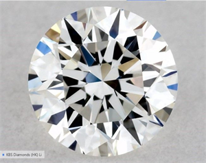 Foto Diamante Natural 0.56 quilates, Redondo , Color H, claridad VVS2 y certificado GIA de