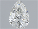 Natural Diamond 1.01 Carats, Pear with  Cut, H Color, SI1 Clarity and Certified by GIA