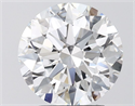 Lab Grown Diamond 2.97 Carats, Round with Ideal Cut, D Color, VVS1 Clarity and Certified by IGI