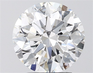 Picture of Lab Grown Diamond 2.97 Carats, Round with Ideal Cut, D Color, VVS1 Clarity and Certified by IGI