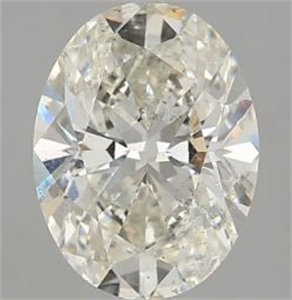 Picture of Natural Diamond 3.05 Carats, Oval with  Cut, J Color, SI2 Clarity and Certified by GIA