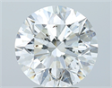 Natural Diamond 4.00 Carats, Round with Excellent Cut, H Color, SI2 Clarity and Certified by GIA