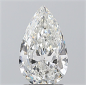 Natural Diamond 1.50 Carats, Pear with  Cut, G Color, SI1 Clarity and Certified by GIA