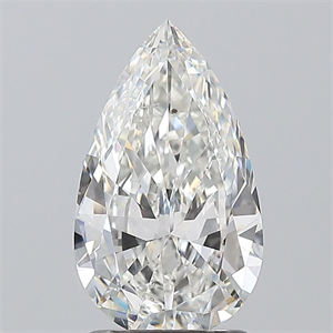 Picture of Natural Diamond 1.50 Carats, Pear with  Cut, G Color, SI1 Clarity and Certified by GIA