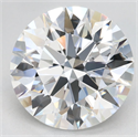 Lab Grown Diamond 3.27 Carats, Round with Excellent Cut, E Color, VVS1 Clarity and Certified by GIA