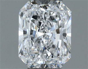 Picture of Natural Diamond 0.50 Carats, Radiant with  Cut, D Color, VS1 Clarity and Certified by GIA