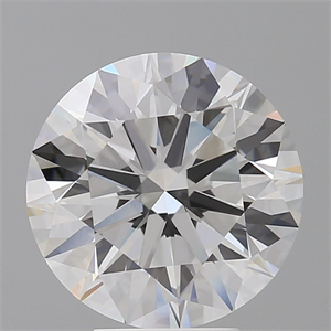 Picture of Lab Grown Diamond 5.09 Carats, Round with Ideal Cut, E Color, VVS2 Clarity and Certified by IGI