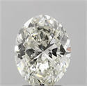 Natural Diamond 1.70 Carats, Oval with  Cut, K Color, SI2 Clarity and Certified by GIA