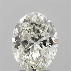 Picture of Natural Diamond 1.70 Carats, Oval with  Cut, K Color, SI2 Clarity and Certified by GIA