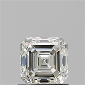 Picture of Natural Diamond 0.91 Carats, Asscher with  Cut, K Color, VVS2 Clarity and Certified by GIA