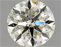 Natural Diamond 0.90 Carats, Round with Very Good Cut, L Color, SI2 Clarity and Certified by GIA