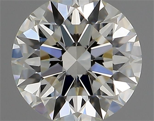 Picture of Natural Diamond 0.43 Carats, Round with Excellent Cut, J Color, VVS1 Clarity and Certified by GIA