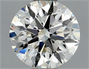 Natural Diamond 0.51 Carats, Round with Excellent Cut, I Color, VS1 Clarity and Certified by GIA
