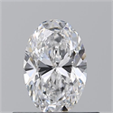 Natural Diamond 0.50 Carats, Oval with  Cut, D Color, VS1 Clarity and Certified by GIA