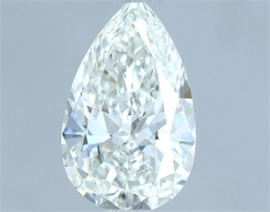Picture of Natural Diamond 0.71 Carats, Pear with  Cut, H Color, IF Clarity and Certified by IGI