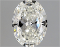 Natural Diamond 0.50 Carats, Oval with  Cut, H Color, VVS2 Clarity and Certified by GIA