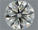 Natural Diamond 0.71 Carats, Round with Very Good Cut, J Color, VVS1 Clarity and Certified by IGI