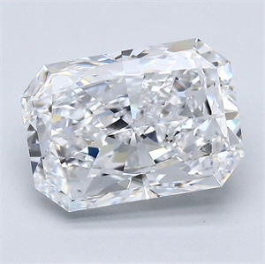 Picture of Natural Diamond 3.50 Carats, Radiant with  Cut, D Color, VVS1 Clarity and Certified by GIA