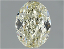 Natural Diamond 1.09 Carats, Oval with  Cut, N Color, VVS2 Clarity and Certified by GIA