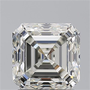 Picture of Natural Diamond 2.01 Carats, Asscher with  Cut, J Color, VS1 Clarity and Certified by GIA