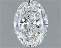 Natural Diamond 1.00 Carats, Oval with  Cut, H Color, VS1 Clarity and Certified by GIA