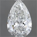 Natural Diamond 0.40 Carats, Pear with  Cut, H Color, VVS2 Clarity and Certified by GIA