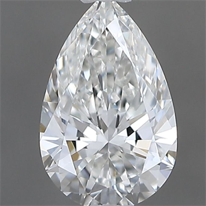 Picture of Natural Diamond 0.40 Carats, Pear with  Cut, H Color, VVS2 Clarity and Certified by GIA