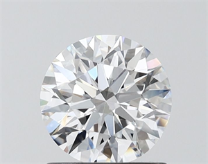 Picture of Lab Grown Diamond 1.01 Carats, Round with Ideal Cut, D Color, VVS1 Clarity and Certified by IGI