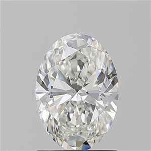 Picture of Natural Diamond 1.21 Carats, Oval with  Cut, H Color, SI1 Clarity and Certified by GIA