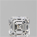 Diamante Natural 0.74 quilates, Asscher , Color E, claridad SI1 y certificado GIA