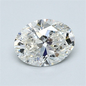 Picture of Natural Diamond 1.01 Carats, Oval with  Cut, H Color, VS1 Clarity and Certified by GIA