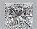 Diamante Natural 0.41 quilates, Princesa , Color D, claridad VS2 y certificado GIA