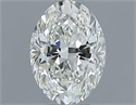Natural Diamond 1.00 Carats, Oval with  Cut, H Color, VVS2 Clarity and Certified by IGI