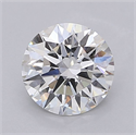Lab Grown Diamond 1.55 Carats, Round with Ideal Cut, F Color, VVS2 Clarity and Certified by IGI