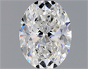 Diamante Natural 0.42 quilates, Ovalado , Color F, claridad VVS2 y certificado GIA