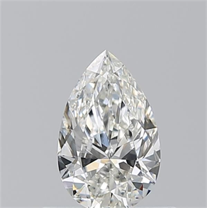 Picture of Natural Diamond 0.55 Carats, Pear with  Cut, G Color, VS2 Clarity and Certified by GIA