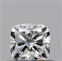 Natural Diamond 0.50 Carats, Cushion with  Cut, H Color, SI1 Clarity and Certified by GIA