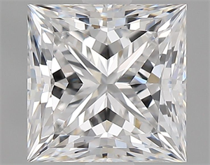 Picture of Natural Diamond 1.71 Carats, Princess with  Cut, E Color, VVS1 Clarity and Certified by GIA