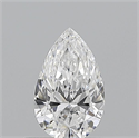 Natural Diamond 0.51 Carats, Pear with  Cut, D Color, SI1 Clarity and Certified by GIA
