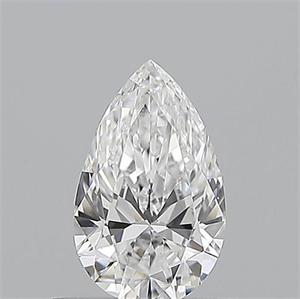 Picture of Natural Diamond 0.51 Carats, Pear with  Cut, D Color, SI1 Clarity and Certified by GIA