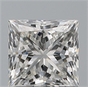 Natural Diamond 0.80 Carats, Princess with  Cut, F Color, VVS1 Clarity and Certified by IGI