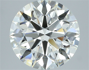 Picture of Natural Diamond 2.15 Carats, Round with Excellent Cut, I Color, VVS1 Clarity and Certified by GIA