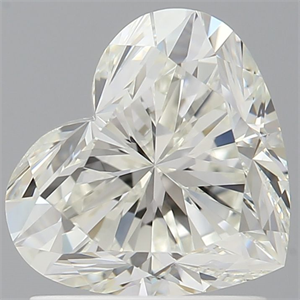 Picture of Natural Diamond 1.51 Carats, Heart with  Cut, H Color, VS2 Clarity and Certified by IGI