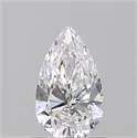 Natural Diamond 0.70 Carats, Pear with  Cut, D Color, VS1 Clarity and Certified by GIA