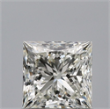 Natural Diamond 0.71 Carats, Princess with  Cut, J Color, VS1 Clarity and Certified by GIA