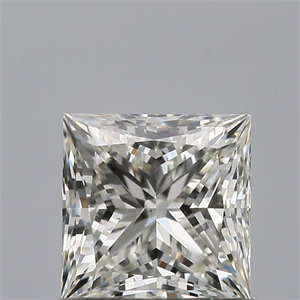 Picture of Natural Diamond 0.71 Carats, Princess with  Cut, J Color, VS1 Clarity and Certified by GIA