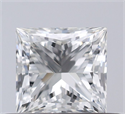 Natural Diamond 0.50 Carats, Princess with  Cut, I Color, VS1 Clarity and Certified by GIA