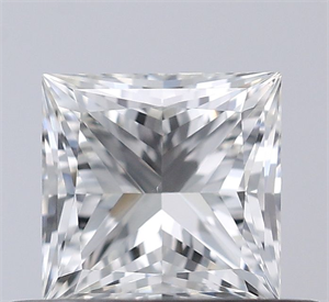 Picture of Natural Diamond 0.50 Carats, Princess with  Cut, I Color, VS1 Clarity and Certified by GIA